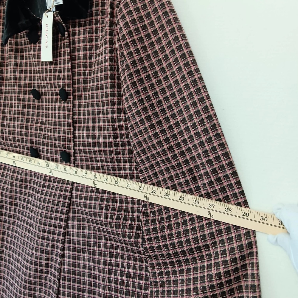 NEW RIHOAS Vintage Style Coat L Women's Elegant Retro Long Jacket - Picture 10 of 13